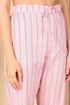Plus Size Pink Pure Cotton Floral Printed Straight Suit Set